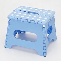 러팬 사각 폴딩 스툴의자 보조 간이 접이식 의자 휴대용 특대 중소형 사이즈 보조의자, 블루:중소형