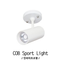 인라이프조명 ID-183 COB10W 포인트 사무실 카페 매장 거실 복도 그림 사진 인테리어 전등 벽등 직부등 스포트 KS인증, 주백색 4000K