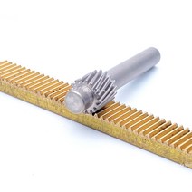 랙기어 0.5M 광학 이동식 레일 랙 헬리컬 기어 DIY 조정 슬라이딩 테이블, [08] 300mm Rack-NO Hole, [02] 7.6x52.5mm Gear