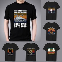 고급티셔츠 2022 패션 남성용 블랙 티셔츠 웃긴 동물 프린트 패턴 시리즈 캐주얼 라운드 넥 탑 편안한 통근 남성 의류 재미있는 동물 프린트 패턴 탑