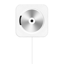 아날로그 감성 벽걸이 CD 플레이어 - 사각 CDP/DVD 올인원 레트로 음악감상 vcd mp3 학생 유아 동요 영어 학습 빈티지 씨디, M39음질업그레이드흰색+플라스틱스탠드