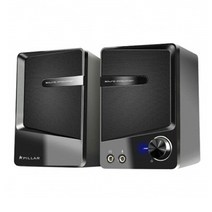 PILLAR 8500 스피커 2채널 AC 220V 전원 PC방 컴퓨터용