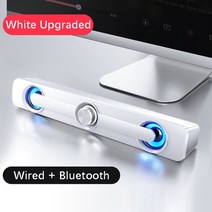 TV 사운드바 홈시어터 usb 유선 강력한 컴퓨터 스피커 스테레오 서브우퍼 베이스 상자, 협력사, 블루투스 화이트