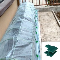 비닐하우스 활대 강선 100Pcs/pack Greenhouse Clamps for 8/11/14mm Tubes Hoops Garden Support Frame Pl, 03 8mm