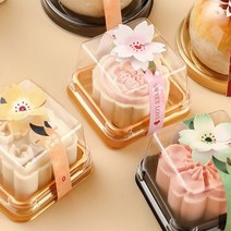 사각 케이스 100개 화과자케이스 1구 (약 가로x세로 5.8cm x 높이 3.8cm), 금색