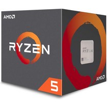 AMD Ryzen 5 1600 6코어 12스레드 잠금 해제 65W 데스크탑 프로세서레이스 스텔스 쿨러 포함YD1600BBAFBOX리뉴얼