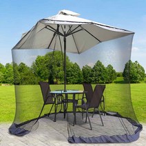 모기 덮장 모기장 야외 실외 캠핑 카페 대형 파라솔 방충망 텐트 썬루프 원터치 관절