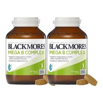 Blackmores 블랙모어스 메가 B 컴플렉스 에너지 서포트 비타민 Mega B Complex Energy Support Vitamin 200정, 2개
