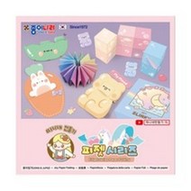 종이나라 따니네만들기 피젯시리즈 접기색종이 10입, 12색, 10개