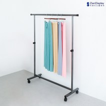 지엔 이동식 행거 철제 스탠드 옷걸이 강철 일자, 올실버, 8. 조립식 4자 박스 행거
