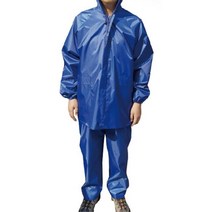 배달 농장 작업용 바람박이 작업복 청색 김장행사, M