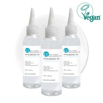 글로우몬스터 비건 3KDa 극저분자 2% 올리고 히알루론산 원액 100ml 3개 비건인증 248EA3, 글로우몬스터 비건 3KDa 극저분
