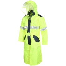 AJ-80018 경찰코트 교통안전우의 코트우의 연두색 M~3XL 빅사이즈 원피스 모범 교통 등산 오토바이 아진