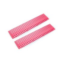 플라스틱 보드 DIY 서랍 인테리어 조정 가능한 잡화 보관 파티션 속옷 넥타이 양말 그리드 분배기 정리 2, 01 Rose red-2pcs