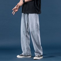 키민 남성와이드청바지 스판 허리 히든 밴딩 슬랙스