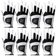 연습용 H 골프장갑 오른손 8장세트 기능성 골프연습 남성 쿨 골프가능 왼손잡이 양손 연습장 스크린 인도어 비거리 왼손잡이용 장갑 물세탁, 화이트