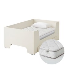한샘 보나 슈퍼싱글침대 SS 데이베드 서랍형+샘키즈 알러지케어 매트리스 SS, A:화이트_골드(A)