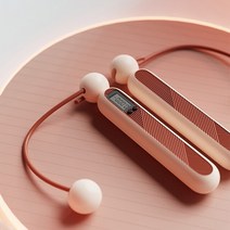 강남헬스장 1Pc 무선 전자 건너 뛰는 밧줄 LCD 화면 카운터와 스마트 점프, 02 Pink