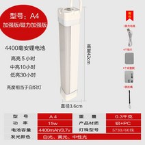캠핑 조명 호롱불 랜턴 USB 낚시 무드등, C. A4-4400mAh42CM녹색쉘