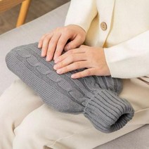 보온물주머니커버 핫팩 니트 파우치 핫난로 주머니 보관, F