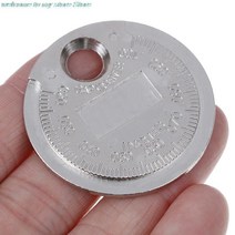 새로운 스파크 플러그 갭 게이지 측정 도구 코인 유형 0.6-2.4mm 범위 스파크 플러그 게이지 구경 측정 도