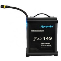 농업용 드론 고급 방제 농약 Herewin 리튬 폴리머 충전식 배터리 UAV용 리포 51.8V 14S 22000mAh 20C 1139.6WH, 1개, 14S 20C 22000mAh
