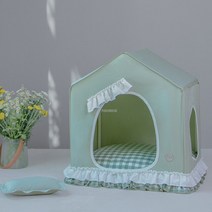 반려동물 실내 집 텐트 고양이 작은 개 사계절 이동식 및 세척 가능, 8D