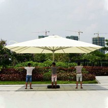 야외 초대형 사각 파라솔 옥상 테라스 우산 카페 레저, 5x5m