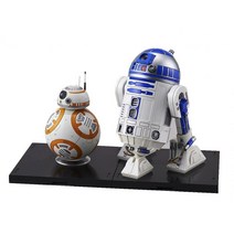 BANDAI SPIRITS 스타 워즈 BB-8 & R2-D2 1/12 스케일 플라스틱 모델, 1개, 상품명참조