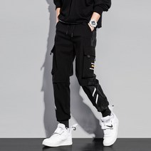 [국내당일발송] 블라크 12 스트릿 카고조거 밴딩 팬츠 YO19-WITO