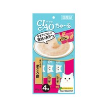 이나바 챠오츄르 스틱 고양이 간식 14g x 4P, 5개, 참치 + 참치포 SC-141