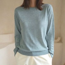 바네사빈 메리노울 라운드 니트 v00165