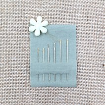 (당일출고)프랑스자수 자수용 바늘세트-바늘도우미 포함 6종세트/ 야생화자수 바늘/ 울사바늘/ 수예용바늘