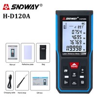 sndway laser rangefinder 120m 100m 70m 50m laser distance meter 전자 룰렛 디지털 rang finder trena 테이프 레이저, h-d120a 120m
