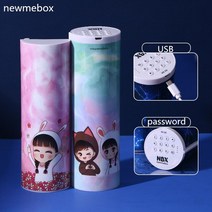 스미글 Quicksand 연필 케이스 newmebox estojo escolar 전자 암호 estuche Kawaii lapices 상자, [09] 9