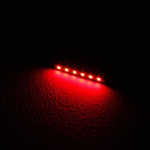 카포카 오토바이 6 LED 싸이키 파박이 (개당판매) 배탈통 탑박스 PCX, 1개, 레드