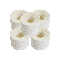 오키도키공방 뜨개실 종이실 라피아실 칼라끈 90m 95g X 5개, 12_G26 아이보리색 X 5개