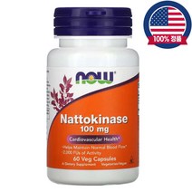 나우푸드 나토키나아제 Nattokinase 100mg 60식물성캡슐, 60정, 1개