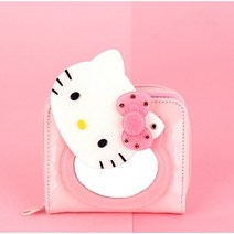 산리오 헬로키티 글리터 거울 지갑 여아 키즈 반지갑 HELLO KITTY
