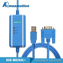 프로그래밍 데이터 케이블 usb-md204l xinje op320-a op325 md306l md308l 터치 스크린 hmi 텍스트 디스플레이에 적합, 격리 유형, 2.5-3m