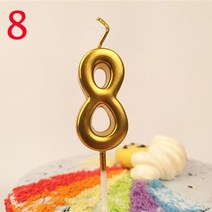 생일 양초 1 2 3 4 5 6 7 8 9 0 골드 키즈 소년 소녀 케이크 파티 용품 장식, 19 A9