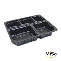 실링용기 반찬용기 5칸실링 5칸반찬 실링포장용기 AJ-23194-5A 600개, 백색