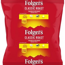 Folgers 클래식 로스트 그라운드 커피 필터 팩 26g 40개입 Classic Roast Ground Coffee Filter Packs