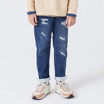 인디고키즈 겨울 @@ 소프트 기모 구제 워싱 데님_IKTJ22WR2