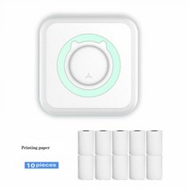 프린터 악세사리 잘못된 질문 프린터 포켓 미니 학생 사진 데이터 노트, 01 blue 11pcs paper