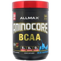 ALLMAX Nutrition 아미노코어 분지쇄아미노산 AMINOCORE BCAA 블루 라즈베리 0.69lbs (315g)