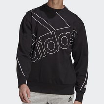 아디다스 크루넥 빅사이즈 오버핏 맨투맨 긴팔 블랙