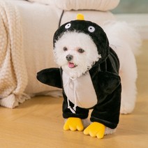 강아지 펭귄옷 귀여운 포메라니안 비숑 할로윈, M (권장 무게2~3.5kg), 펭귄 드레스