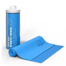 아쿠아베어 쿨링 습식 스포츠 타올, 오션 블루, 1개
