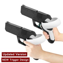 메타버스교육 스마트글라스 컴퓨터vr VR 슈터 게임 oculus 퀘스트 2 총 재고 2, 블랙 업그레이드